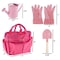 Toy Time Kid's Garden Tool Set with Child Safe Shovel, Rake, Fork, Gloves, Watering Can for Boys and Girls 751275SPO - alternate 2